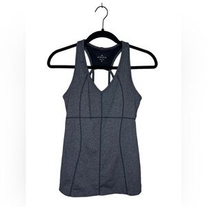 Athleta Equator V-Neck Strappy Racerback Athletic Tank Top Size Small